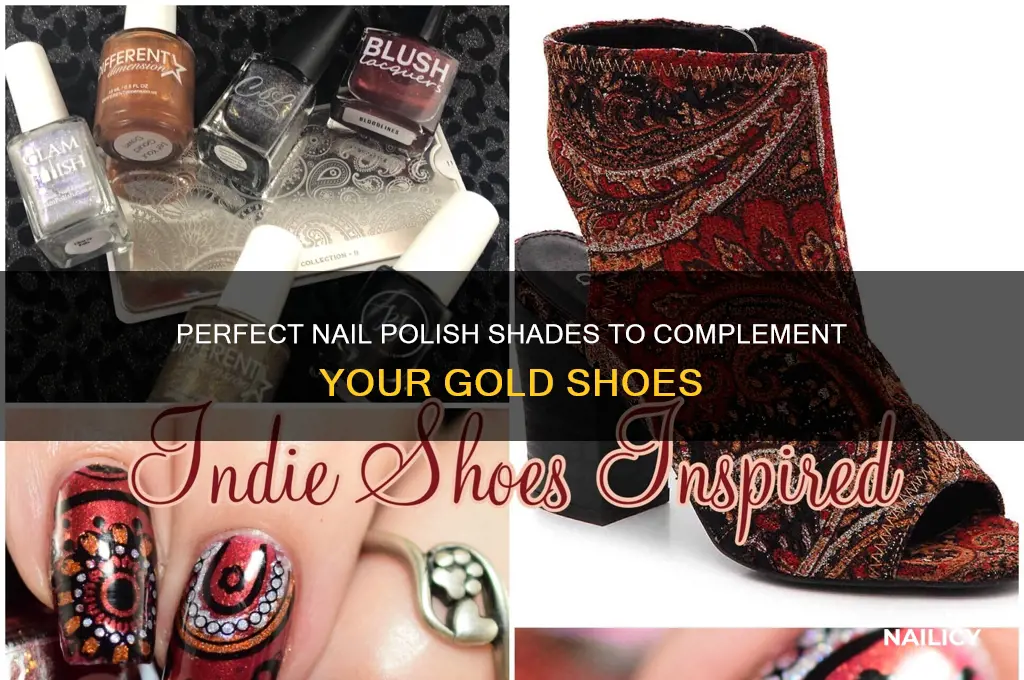 what nail colour goes with gold shoes