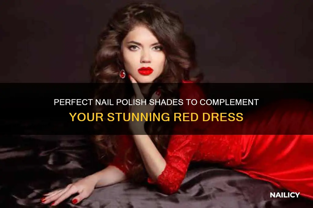 what nail colour goes with red dress