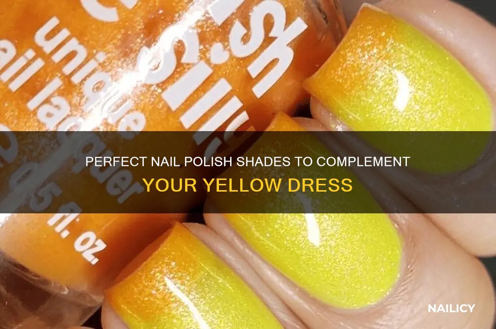 what nail colour goes with yellow dress