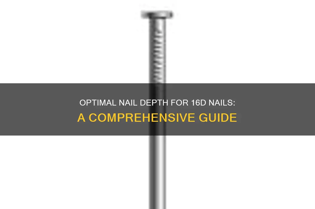 what nail depth for 16d