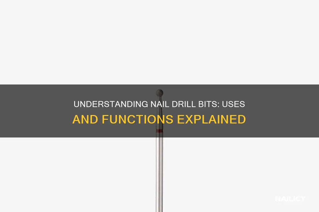 what nail drill bits are for what