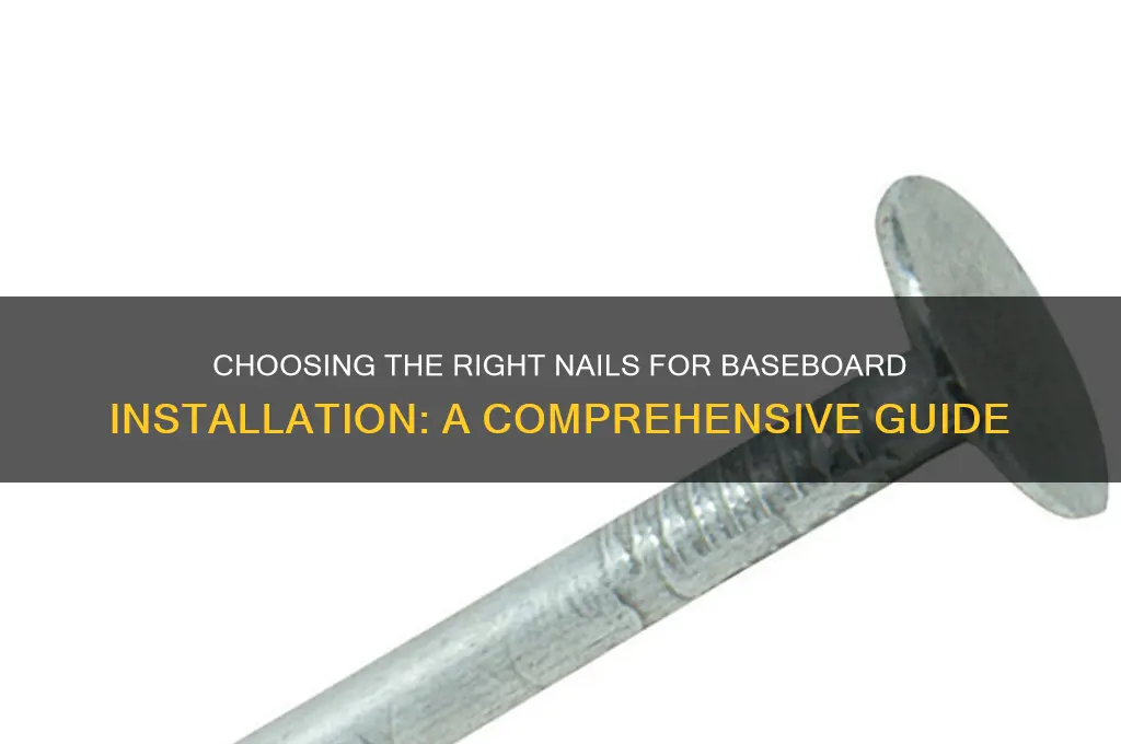what nail for baseboard