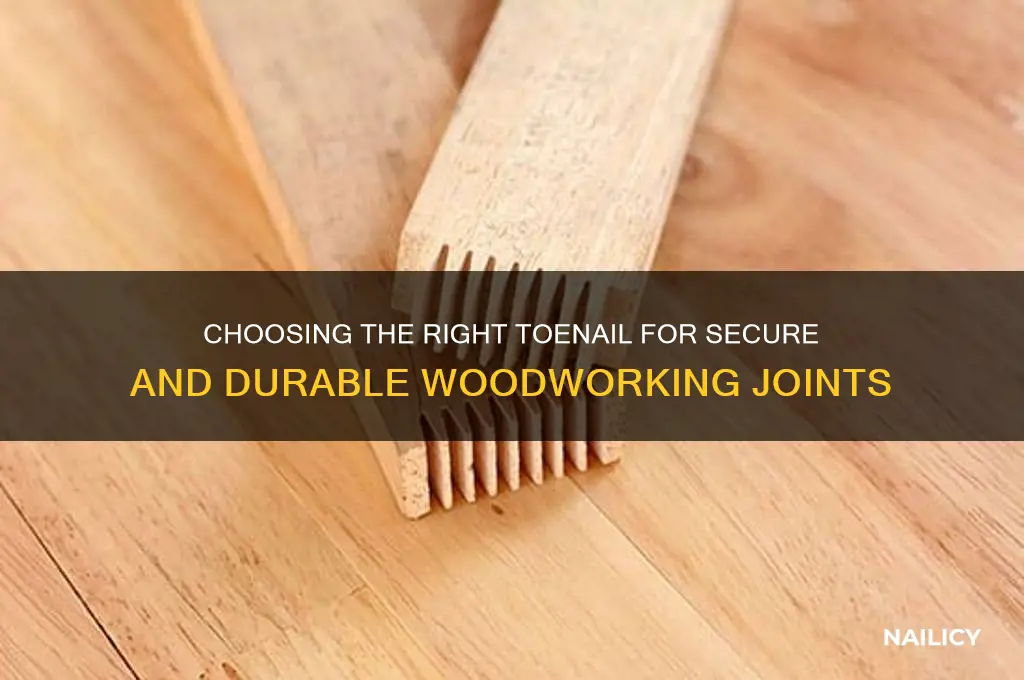 what nail for toenailing stufs