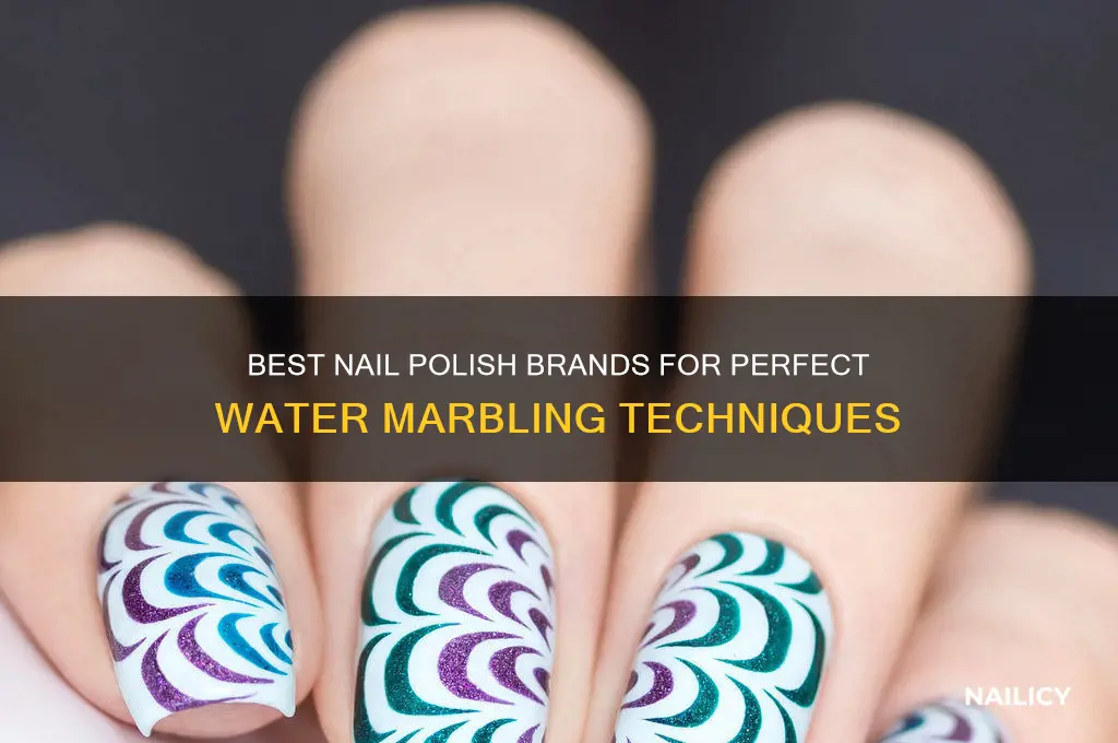 what nail polish brand is good for water marbling