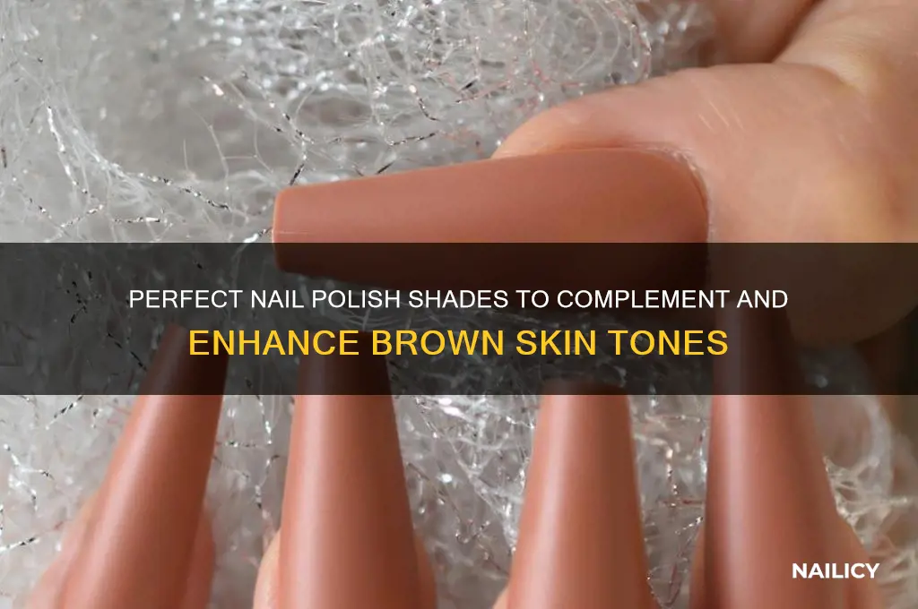 what nail polish color goes with brown skin
