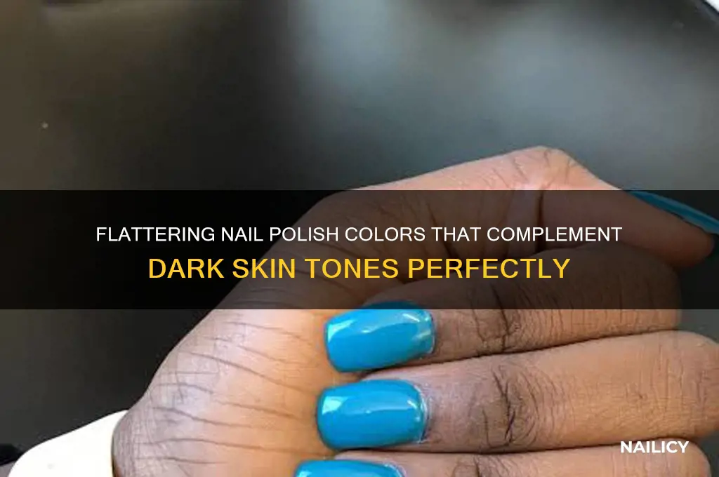 what nail polish color goes with dark skin