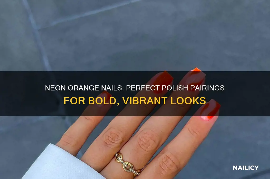 what nail polish color goes with neon orange
