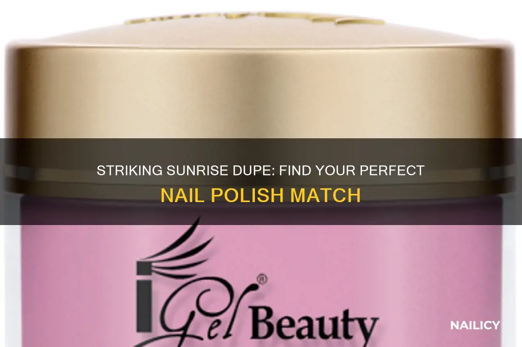 what nail polish color is close to striking sunrise polish