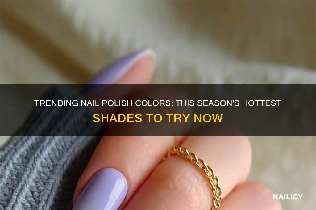what nail polish colors are in right now