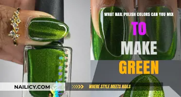 Mixing Nail Polish: Create Green Shades with These Color Combinations