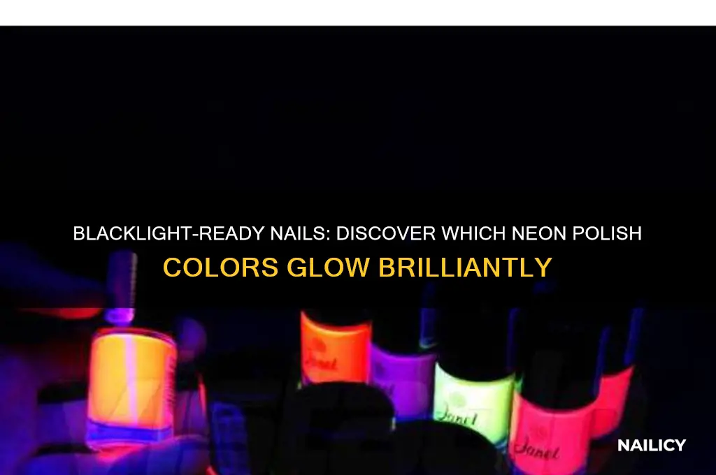 what nail polish colors glow in blacklight