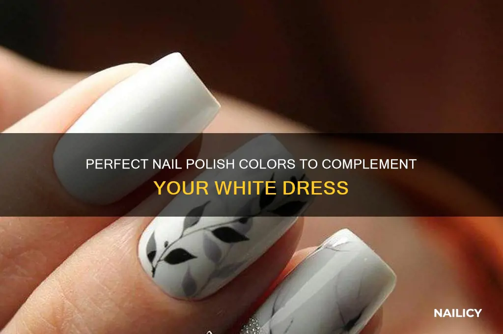 what nail polish colors go with white dresses