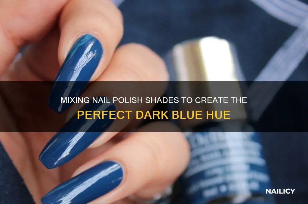 what nail polish colors make dark blue