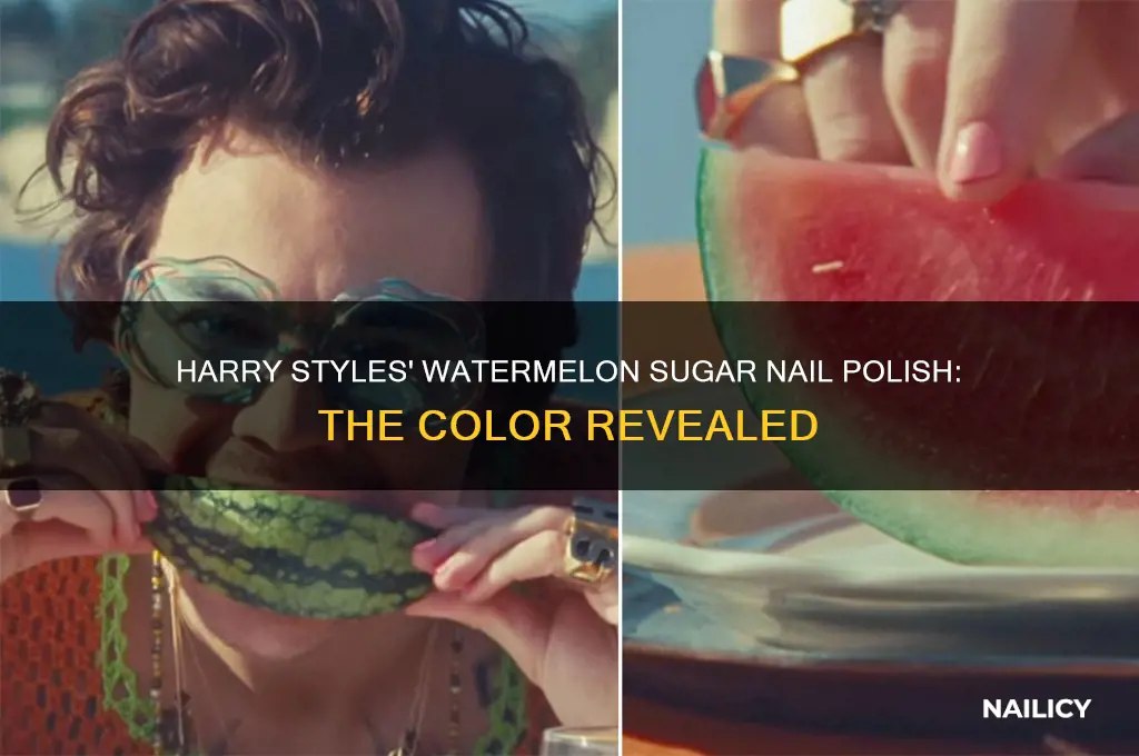 what nail polish did harry styles use in watermelon sugar