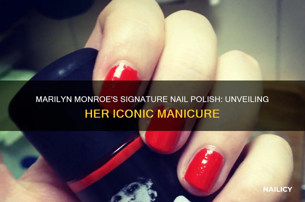 what nail polish did marilyn monroe wear