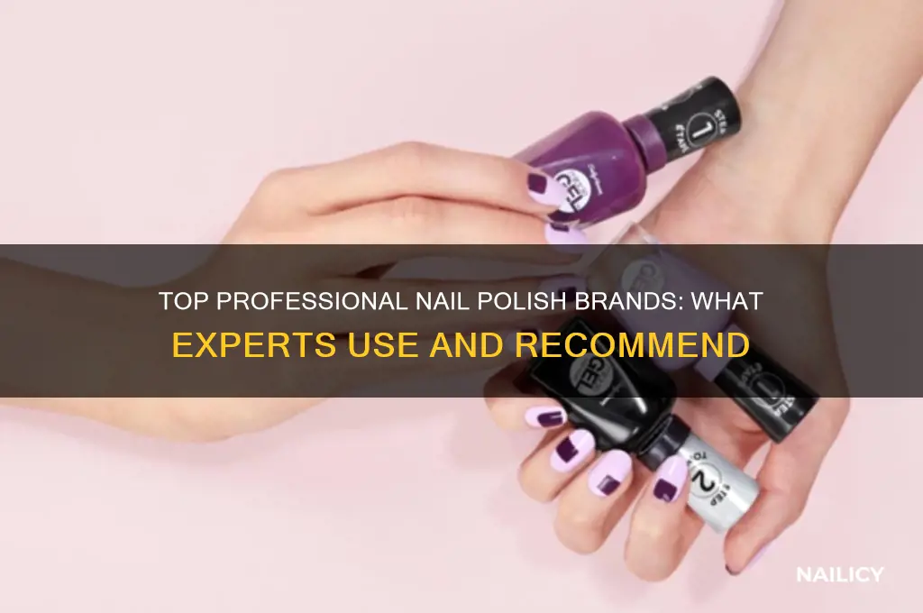 what nail polish do professionals use