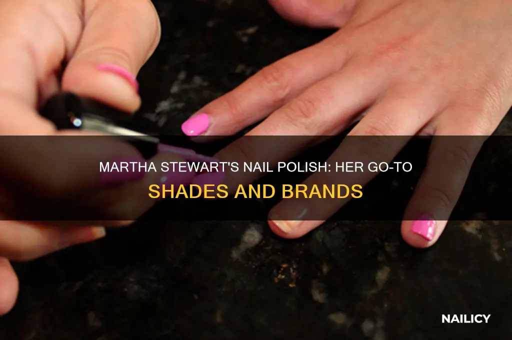 what nail polish does martha stewart wear