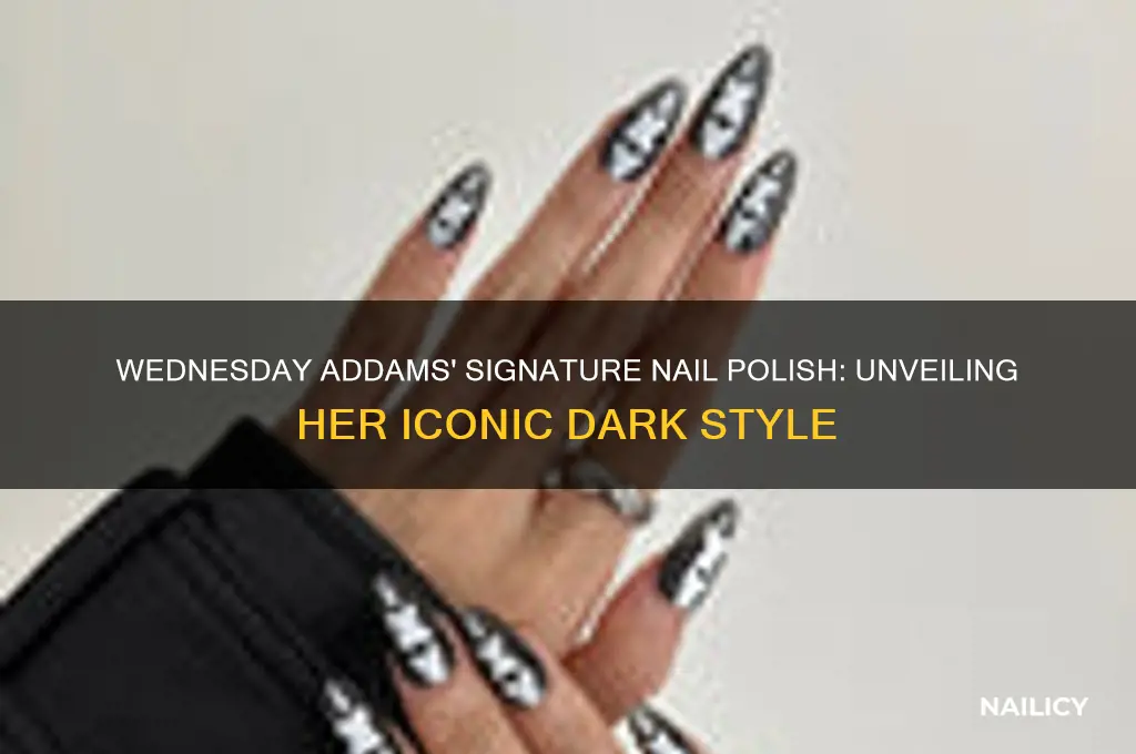 what nail polish does wednesday addams wear