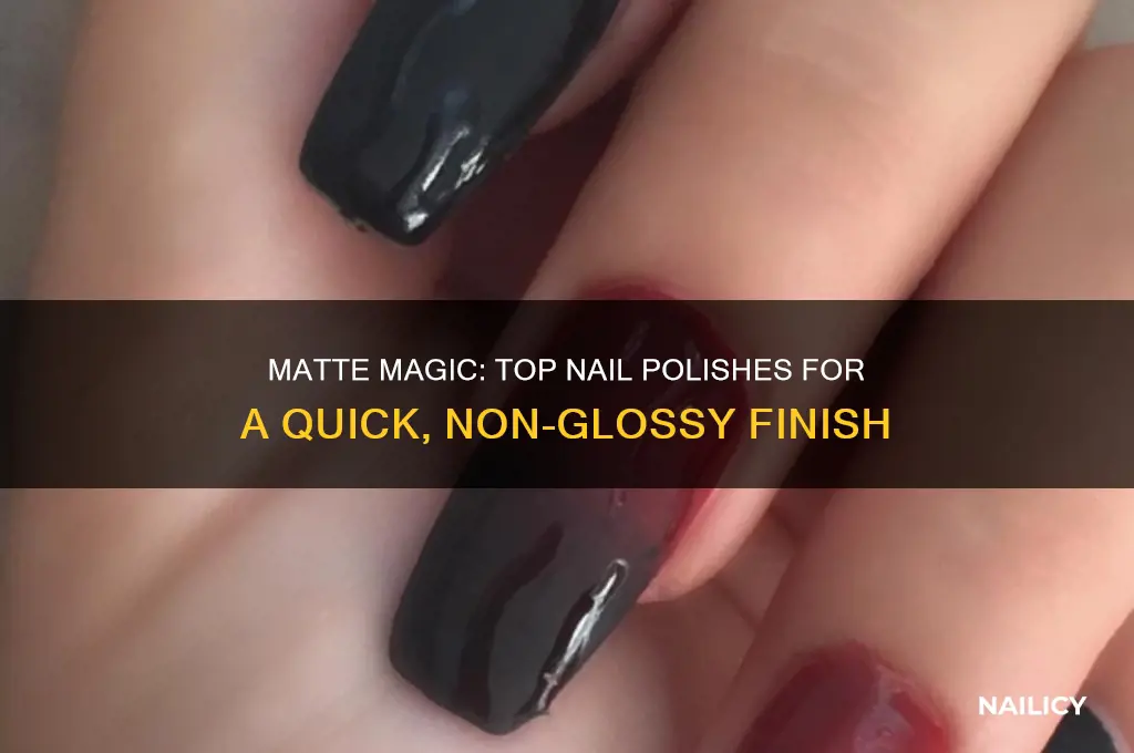 what nail polish dries matte