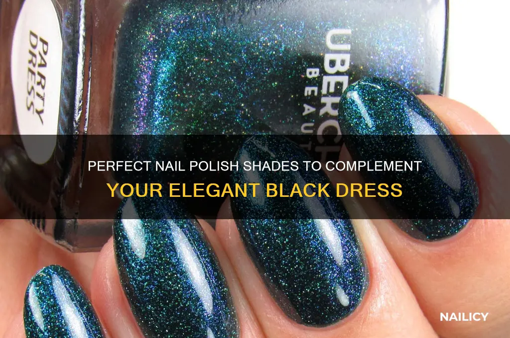 what nail polish goes good with a black dress