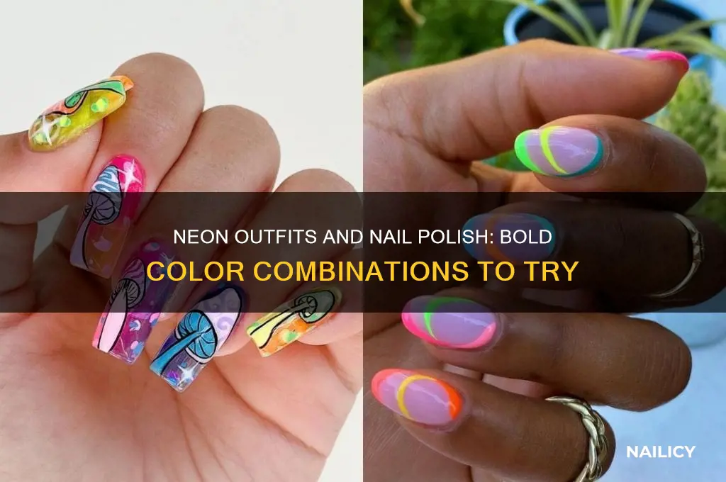 what nail polish goes with a neon outfit