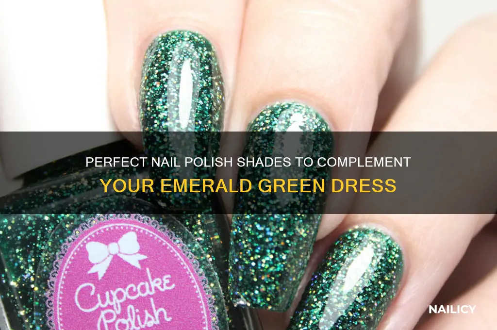 what nail polish goes with emerald green dress