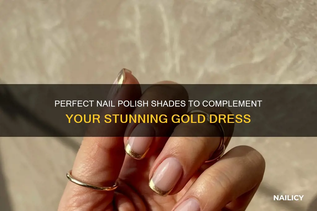 what nail polish goes with gold dress