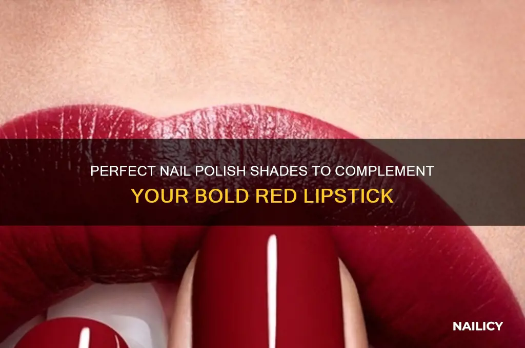 what nail polish goes with red lipstick