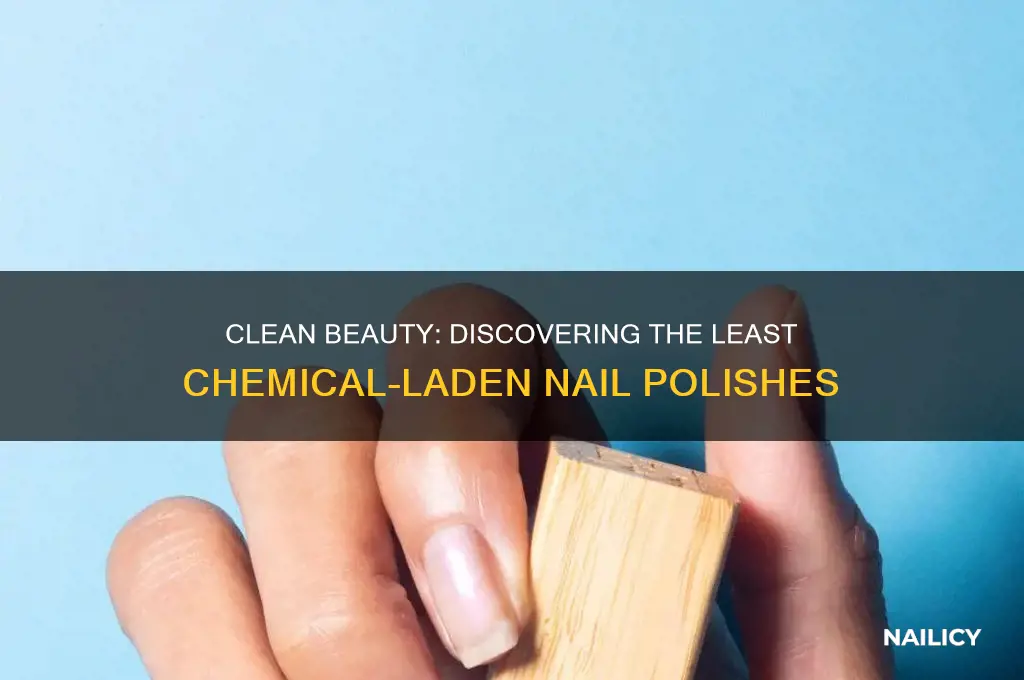what nail polish has the least chemicals