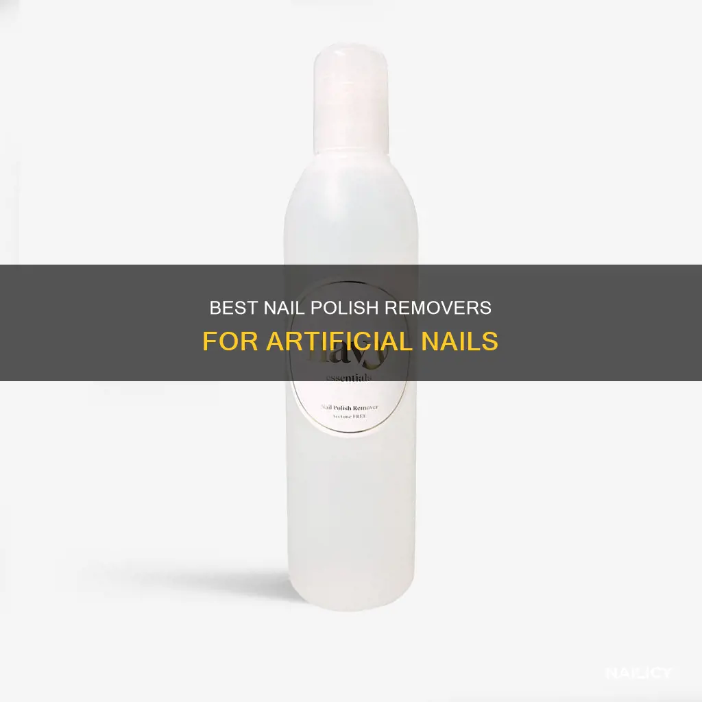 what nail polish remover to use on artifixal nails