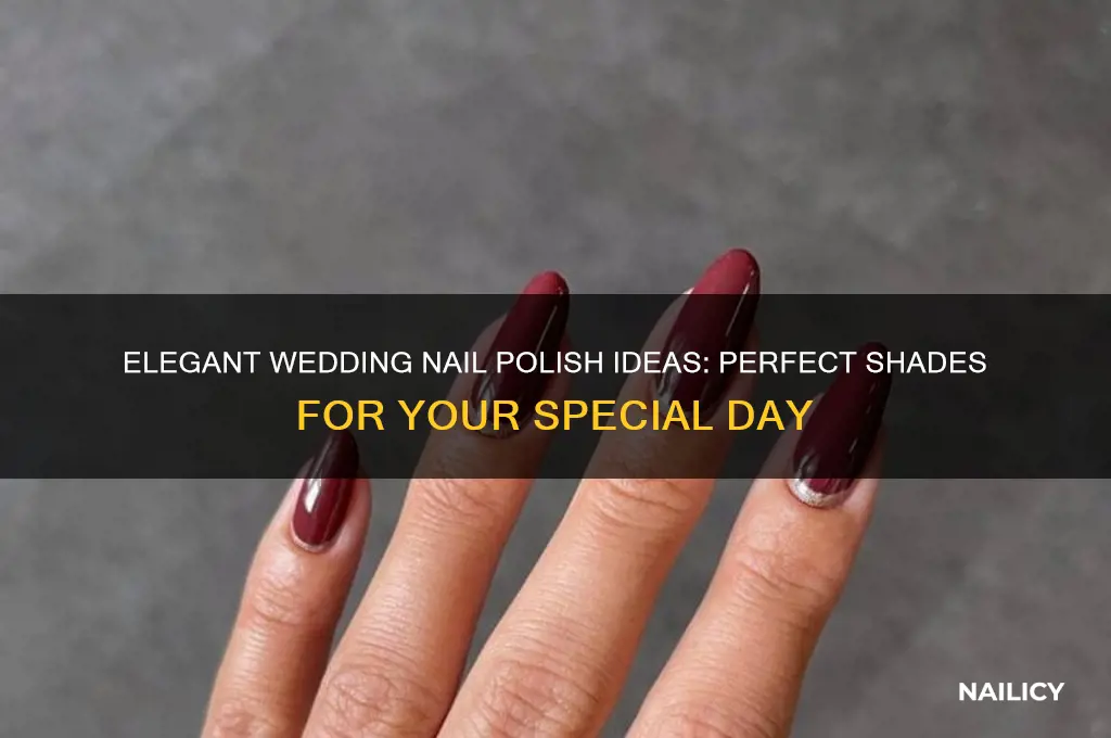 what nail polish to wear to a wedding