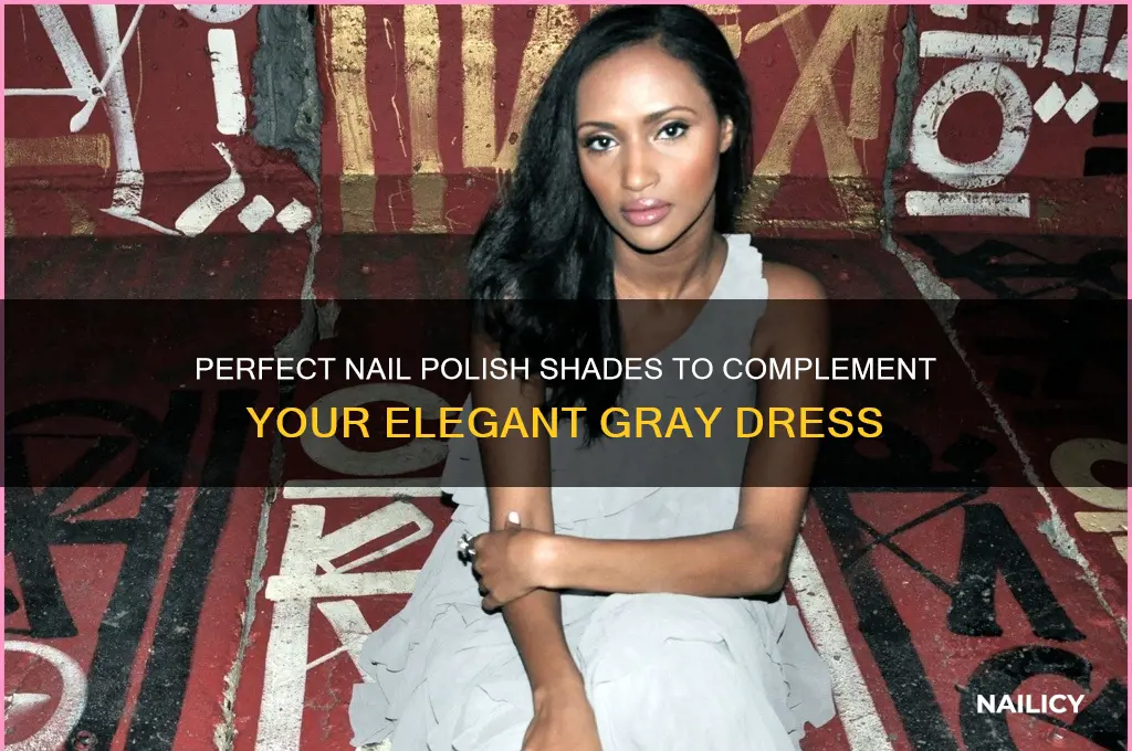 what nail polish will go with a gray dress