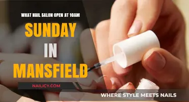 Sunday Nail Care: Mansfield Salons Open at 10 AM