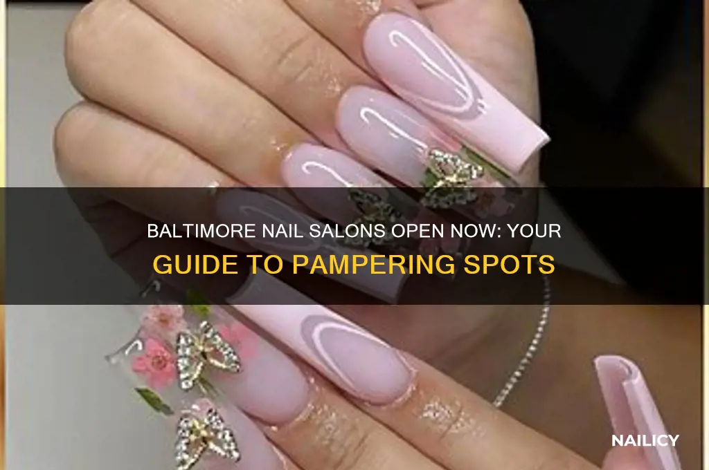 what nail salons are open in baltimore