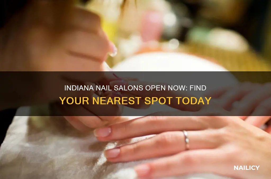 what nail salons are open in indiana
