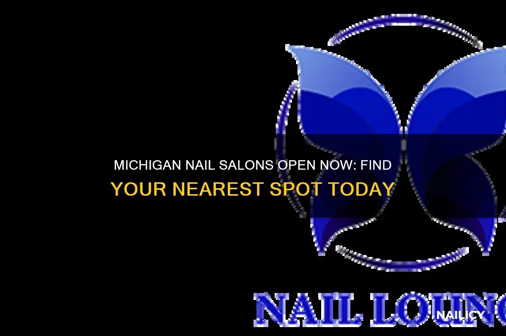what nail salons are open in michigan