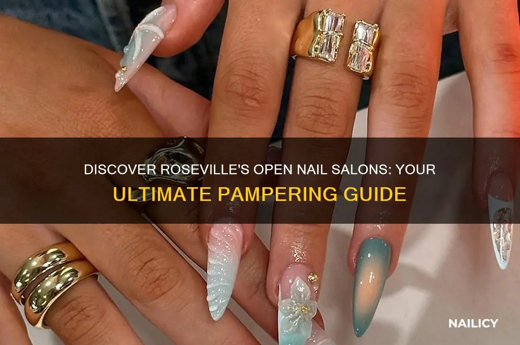 what nail salons are open in roseville