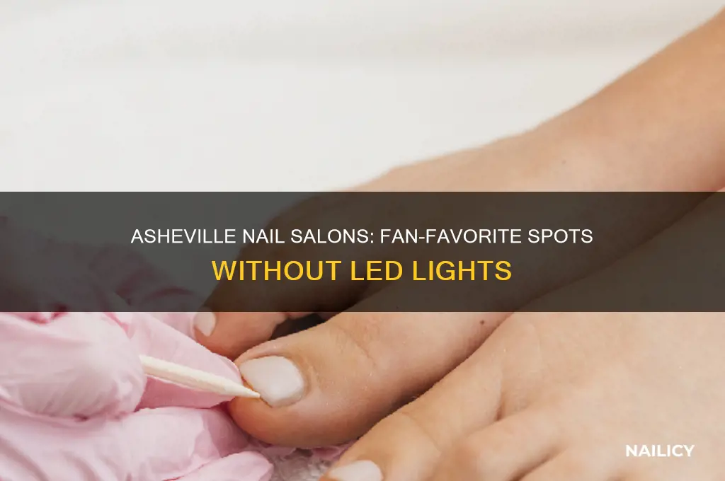 what nail salons have fans not led asheville