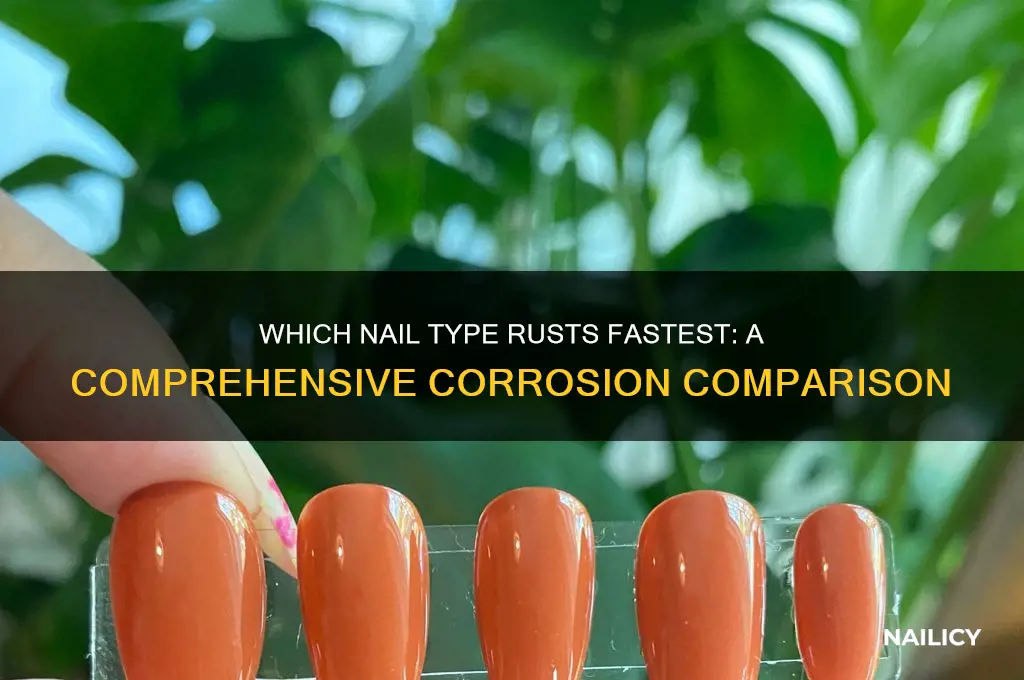 what nail type rusts fastest