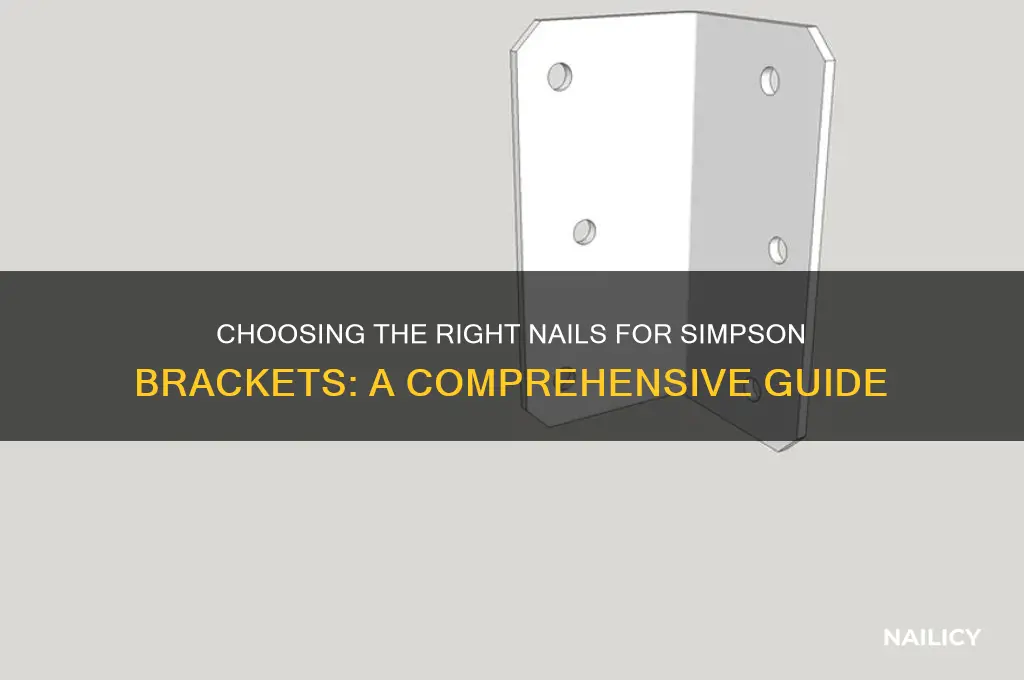 what nails are needed for simpson brakets
