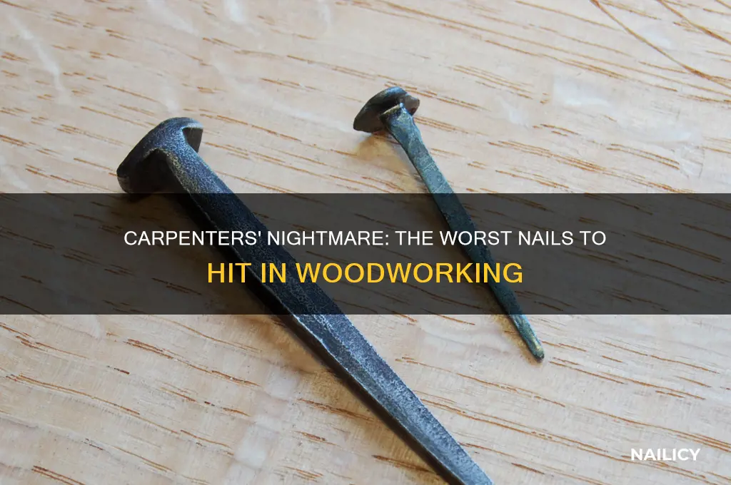 what nails do carpenters hate to hit