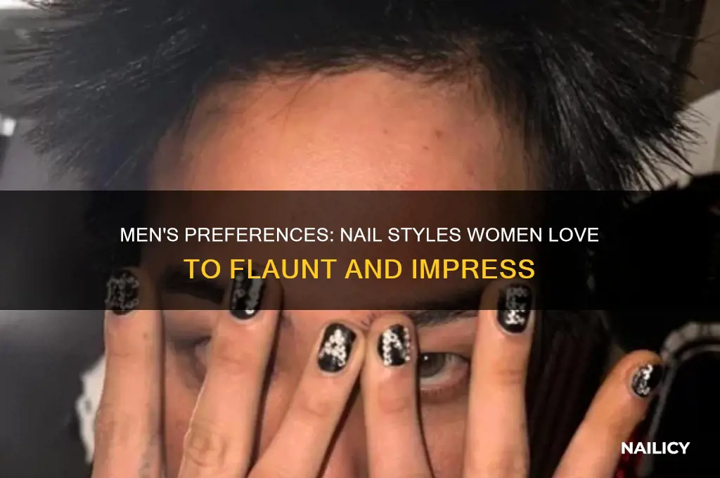 what nails do men like on women