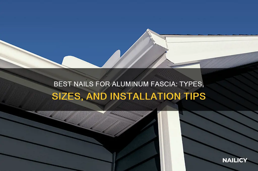what nails for aluminum fascia