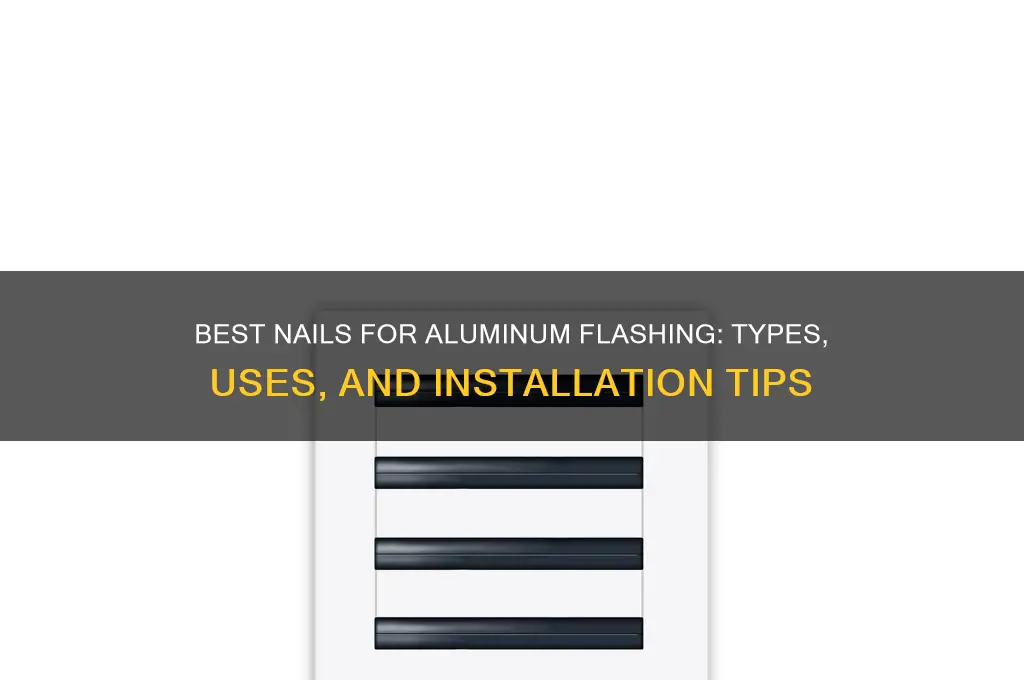 what nails for aluminum flashing