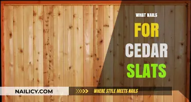 Best Nails for Cedar Slats: Types, Sizes, and Installation Tips