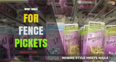 Choosing the Right Nails for Secure and Durable Fence Pickets
