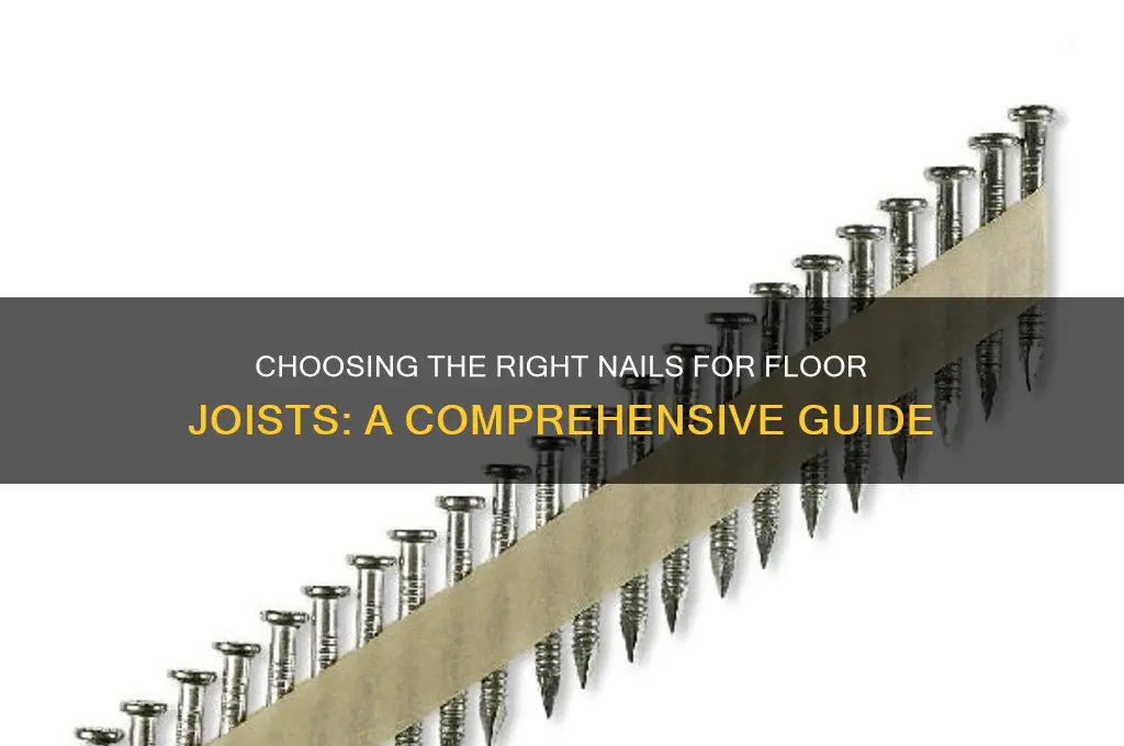 what nails for floor joists