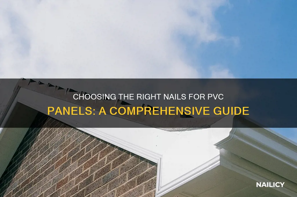what nails for pvc panels