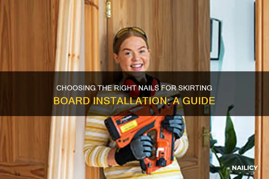 what nails for skirting board
