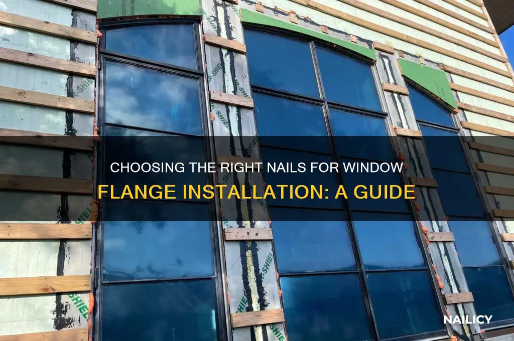 what nails for window flange